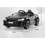 Dječji električni auto Audi RS s 2.4 G daljinskim upravljačem, muzikom i farovima, crne boje. | shoptok.hr