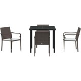  Vrtni set za objed 5 pcs Smeđa i crna PE ratan | Eponuda.com