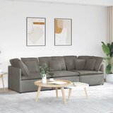  Modularna sofa s jastucima, korduro tkanina, svijetlo siva Cijene