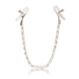California Exotics Crystal Chain Nipple Clamps Silver Cene