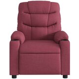  Električni masažni naslonjač od tkanine crvena boja vina | shoptok.hr