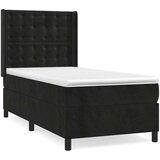 Box spring krevet s madracem crni 100x200 cm baršunasti | shoptok.hr