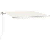  Automatska tenda sa senzorom za vjetar LED 450 x 350 cm krem | shoptok.hr