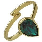 Victoria Cruz gold emerald prsten sa swarovski kristalom ( a4618-20da ) | ePonuda.com