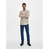 Reserved srajca slim fit iz liocela Tencel™ - ebenovina | Shoptok.si