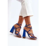 FG2 Fashionable High Heel Sandals Blue Josette