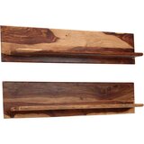 Zidne police od masivnog drva akacije 2 kom 118 x 26 x 20 cm | Eponuda.com