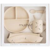 Mushie komplet jedilni set silikonski bees Cene