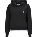 Calvin Klein Jeans Puloverji WOVEN LABEL HOODIE Črna Cene