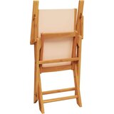 vidaXL 3-dijelni bistro set od tkanine i masivnog drva krem bež | shoptok.hr