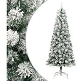 vidaXL Umjetno božićno drvce sa šarkama i snijegom 240 cm | shoptok.hr