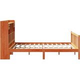 Krevet s regalom za knjige bez madraca 150x200 cm od borovine | shoptok.hr