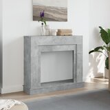  Okvir za kamin boja betona 100x30x87,5 cm od konstruiranog drva | shoptok.hr