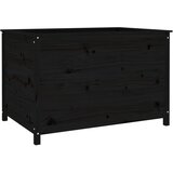  Povišena vrtna gredica crna 119,5x82,5x78 cm masivna borovina | shoptok.hr