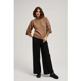 Marisse Turtleneck Sweater Decorated With Metallic Thread, Beige | shoptok.hr