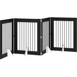  Vrata za pse s postoljem 4 pcs Crni hrast 80 x 100 cm | Eponuda.com