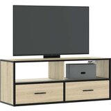 vidaXL TV omarica sonoma hrast 100x31x39,5 cm inženirski les in kovina Cene