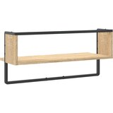  Zidna polica s prečkom boja hrasta sonome 65x25x30 cm | shoptok.hr