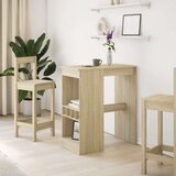 vidaXL Barski stol s držačima boja hrasta 90x47,5x103,5 cm drveni | shoptok.hr