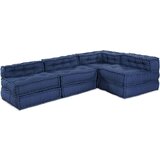  Modularni pouf - Set od 4 u indigo tkanini | shoptok.hr