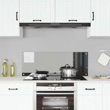 vidaXL Kuhinjski Backsplash Tamno sivi Staklo 110 x 40 cm Izdržljivo | shoptok.hr