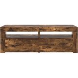 TV ormarić s LED svjetlima boja dimljenog hrasta 120x35x40 cm | Eponuda.ba