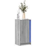 vidaXL Komoda z LED siva sonoma 42,5x34x85 cm inženirski les Cene