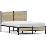 Metalni okvir kreveta bez madraca boja hrasta sonome 120x190 cm | shoptok.hr