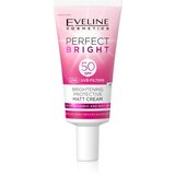 Eveline Cosmetics Perfect Bright SPF 50 zaštitna matirajuća krema za lice SPF 50 30 ml Cijene