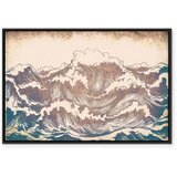  Slika - Giant waves 90x60 U crnom drvenom okviru | shoptok.hr