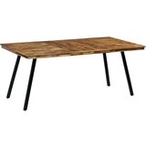 vidaXL Jedilna miza iz predelane tikovine in jekla 180x90x76 cm | Shoptok.si