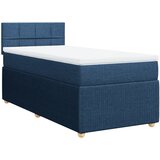 Maison Chic Box spring postelja - Vzmetna postelja z vzmetnico modra 80x200 cm blago SL11235, (21884283) | Shoptok.si