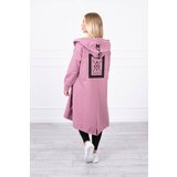 Kesi Oversize dark pink cape with hood Cijene