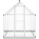  Rastlinjak z okvirjem srebrn 169x169x202 cm aluminij - - Srebrna - 31.03 - 169 x 169 x 202 cm - 2025- | Shoptok.si