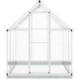  Staklenik s okvirom srebrni 169 x 169 x 202 cm aluminijski | shoptok.hr