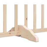 vidaXL Vrata za pse s vratima sklopiva 6 panela 300cm masivna jelovina | shoptok.hr
