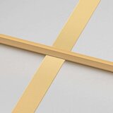 Sobna vrata tanka zlatna 93x201 5 cm kaljeno staklo i aluminij | shoptok.hr