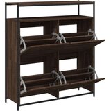 vidaXL Ormarić za cipele s 4 ladice smeđa boja hrasta 100x34x112 cm | shoptok.hr