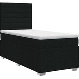  Boxspring krevet s madracem Crna 100 x 200 cm Tkanina | shoptok.hr