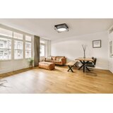 Fischer & Honsel Crna/siva stropna svjetiljka s tekstilnim sjenilom 60x60 cm Carre – | shoptok.hr