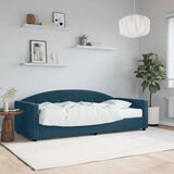  Dnevni krevet s madracem plavi 90 x 200 cm baršunasti | shoptok.hr