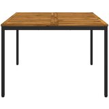  Stol za večeru u vrtu Prirodna i crna 110 x 108,5 x 75 cm | shoptok.hr