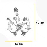 ONLI Zidna lampa CAROLINA 2xE14/6W/230V bronzana | Eponuda.com
