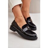S. BARSKI Lacquered Women's Moccasins With Bear Black S.Barski | Shoptok.si