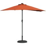  Vrtni suncobran Terakota 294 x 150 x 223 cm Poliester i čelik | shoptok.hr