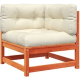  9-dijelni set vrtnih sofa s jastucima voštano smeđi od borovine | shoptok.hr