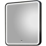 Quartz Led ogledalo Delta crni ram 80x80cm K-Jo | ePonuda.com