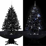 Božićno drvce koje sniježi sa stalkom crno 140 cm PVC | Eponuda.com