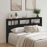 Ormarić za uzglavlje LED boja crni hrasta 180x17x102 cm | shoptok.hr