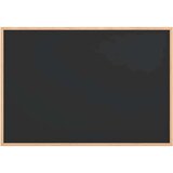 vidaXL Kredna tabla z okvirjem iz masivnega borovega lesa črna 80x55cm | Shoptok.si